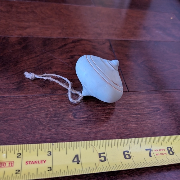 Elegant Blue and Green Wooden Holiday Ornaments - Picture 6 of 6